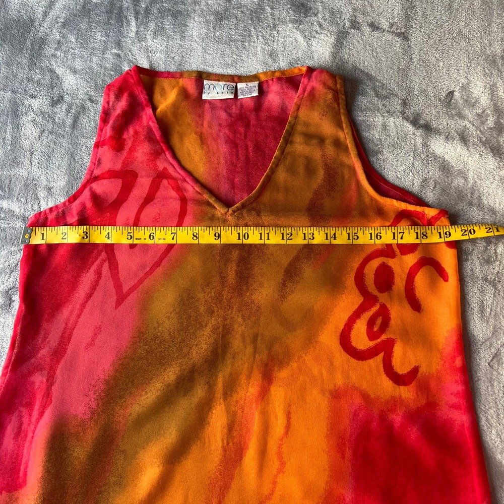 More by Lata Womens Small Abstract Print Sleeveless V-Neck Tunic Top Pink - Picture 5 of 7